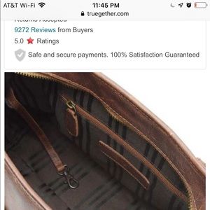 Dark brown Frye domed satchel bag